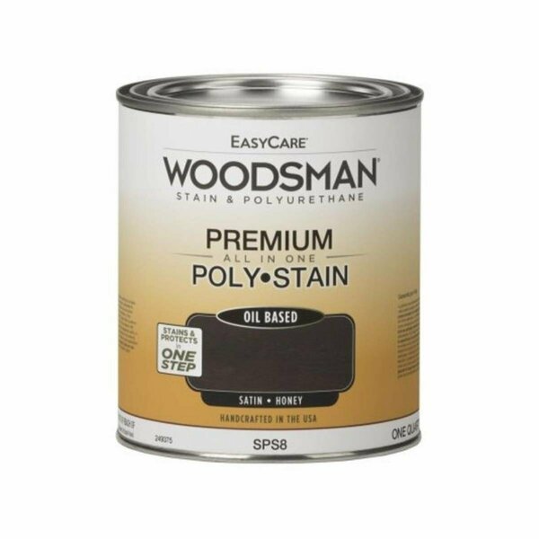 Gourmetgalley 1 qt. Woodsman Stain & Polyurethane In One Oil-Base Stain, Honey GO3847552